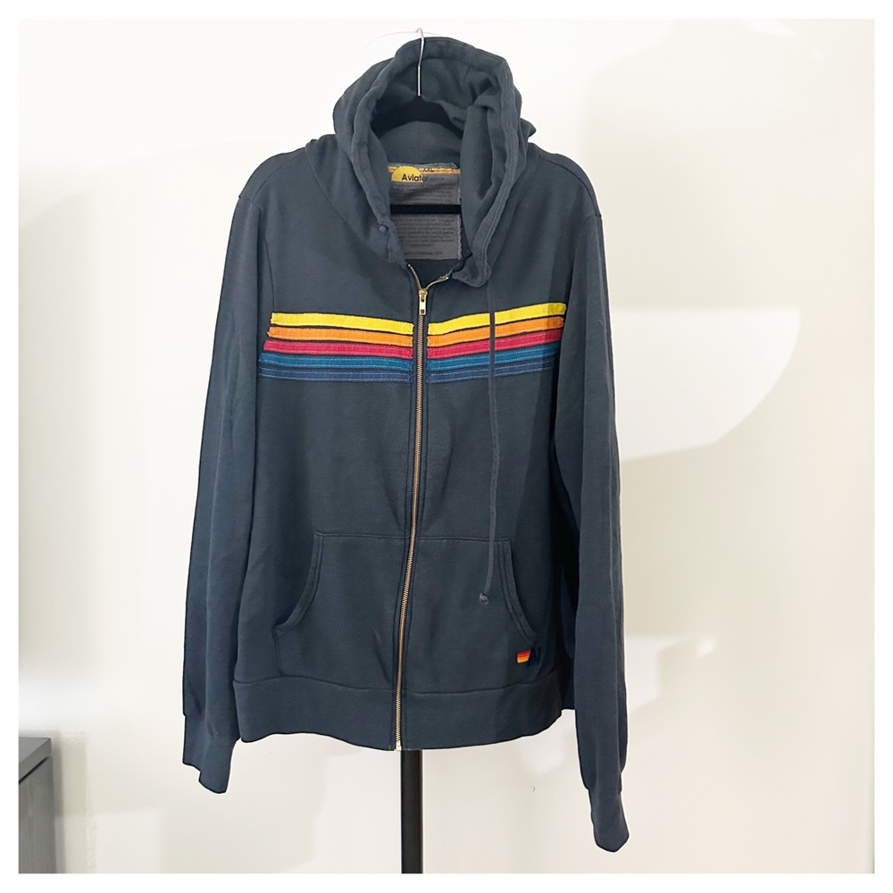 Aviator Nation zip hoodie XXL